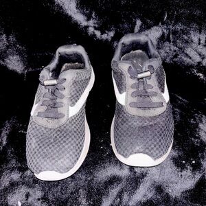 Kids Gray Slip-On Tennis Sneakers | Lightweight Athletic Shoes | Youth